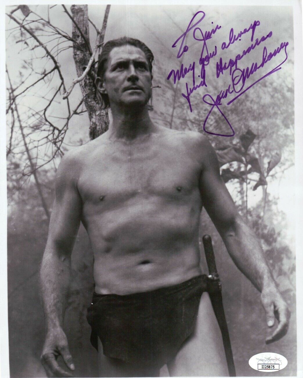 Jock Mahoney Signed Autographed 8X10 Photo Poster painting Vintage Tarzan JSA II25875