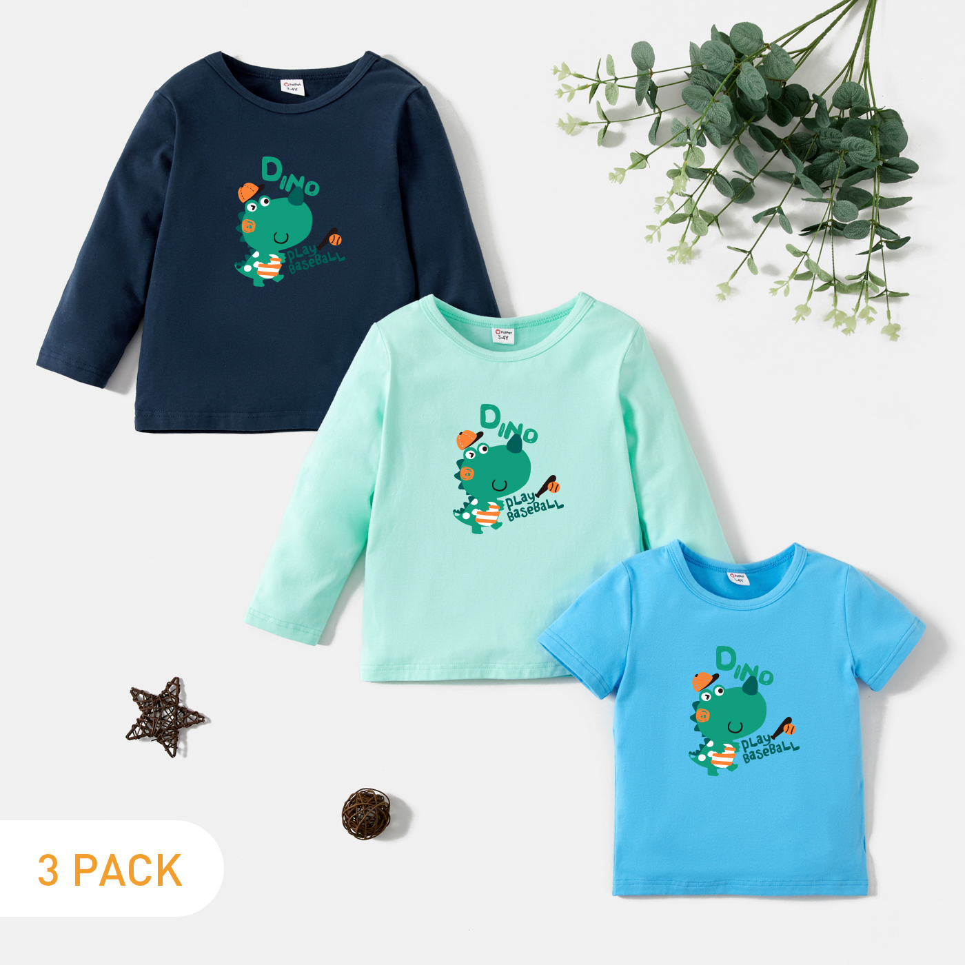 3-Pack Toddler Graphic Tee Set
