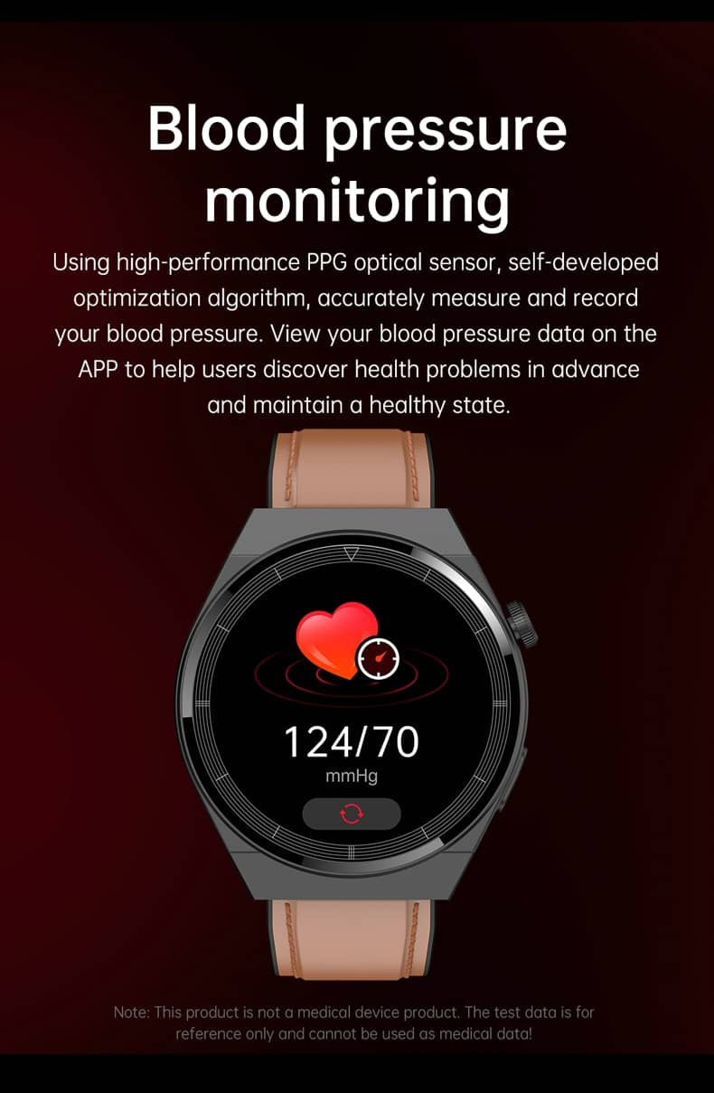 Findtime Blood Pressure Smart Watch Blood Oxygen Heart Rate Monitor Body Temperature with Bluetooth Calling