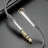 6.35mm Headphone Extension Cable Wear Resist Male To Female TRS Adapter Cord Multi-Purpose Hi-Fi Sound Stereo Extender Cord for IPhone/Headset/Smartphones