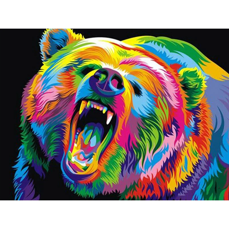 Diamond Painting - Full Round/Square Drill - Colorful  Animal(30*40 - 50*60cm)