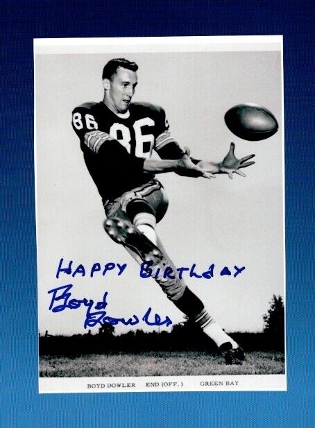 Boyd Dowler Green Bay Packers NFL Autographed Photo Poster painting 5x7 (Original)