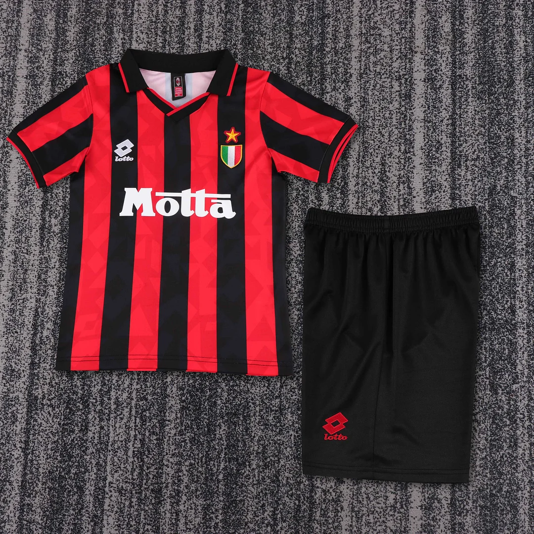 1993-1994 Retro AC Milan Home Football Shirt Kids Size