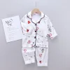 Kid Baby Girl Boy Heart Arrow Print Long Sleeve Pajamas