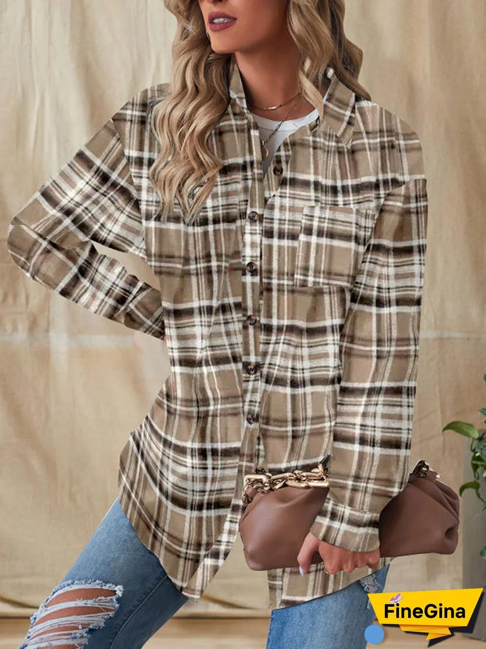 Women's Pockets Solid Color Long Sleeve V-neck Coat