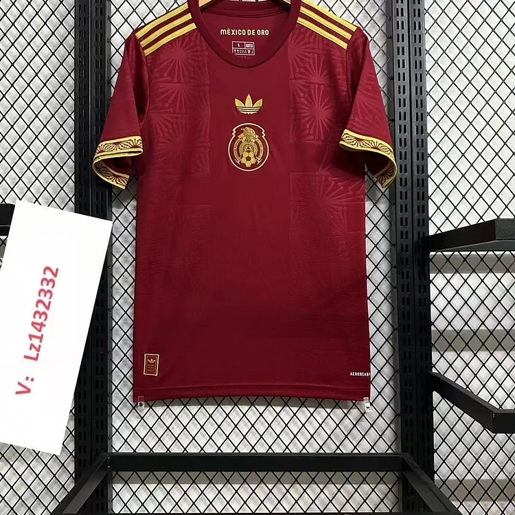 25-26 Mexico Gold Cup Red Jersey Mexico Jersey - Fan Edition