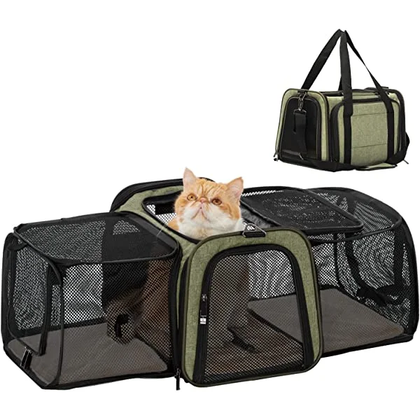 Fuledpet Most Airline Approved Solid Expandable Soft-Sided Carrier