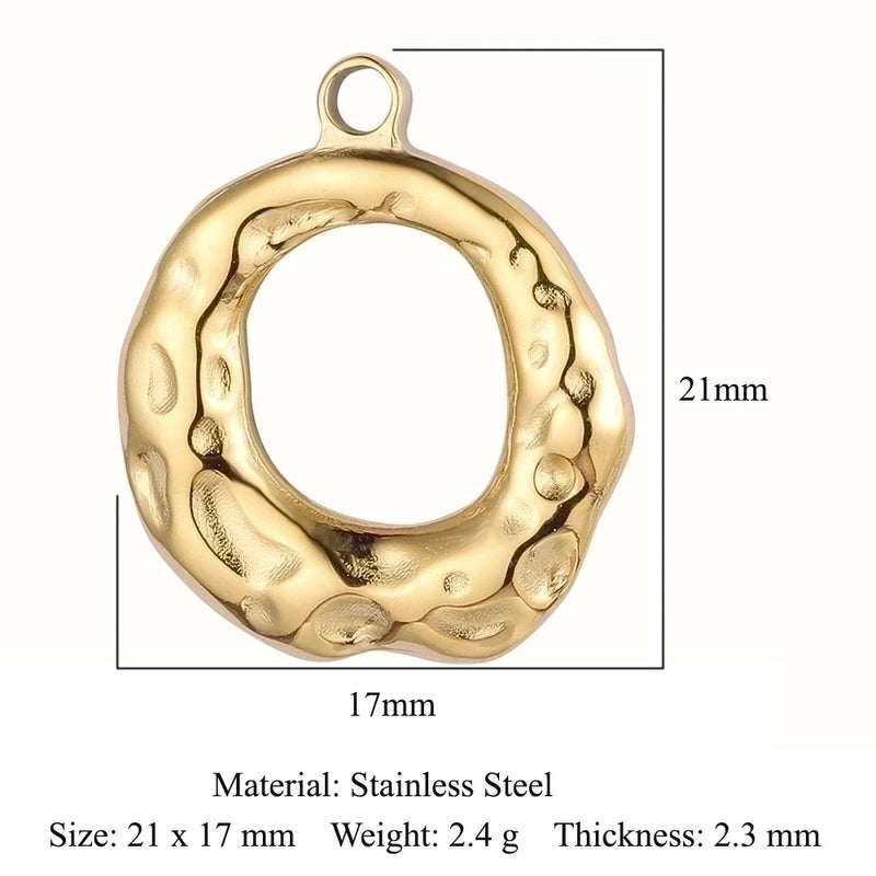 3 Pieces Retro Solid Color Stainless Steel Plating Inlay Rhinestones 18k Gold Plated Charms Jewelry Accessories
