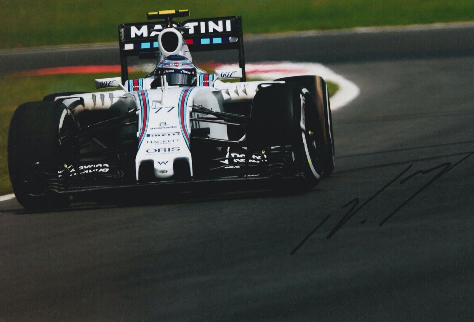 VALTTERI BOTTAS HAND SIGNED 12X8 Photo Poster painting - WILLIAMS F1 AUTOGRAPH - FORMULA 1 1