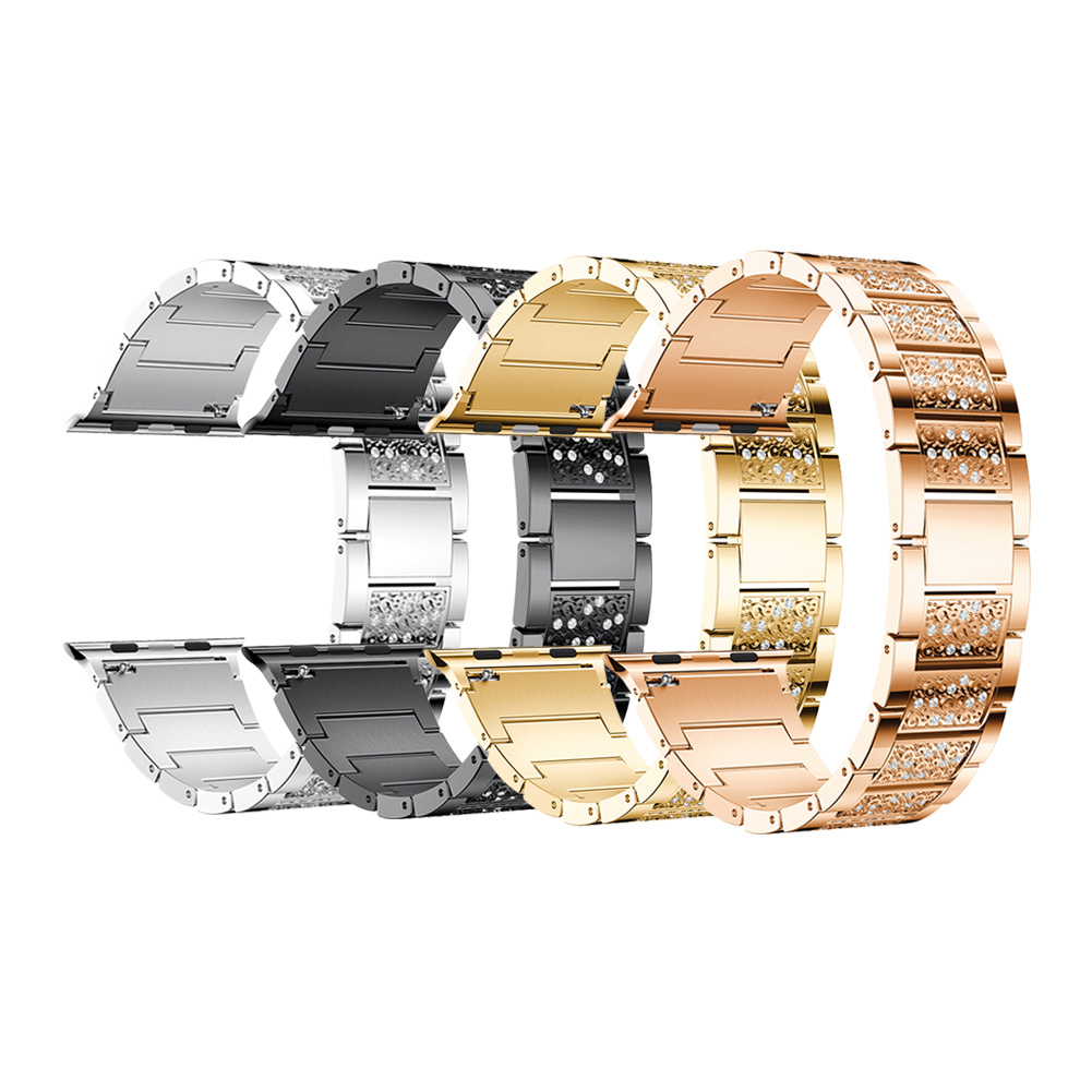 

Smartwatch Strap for Apple Watch 1 2 3 4 5 6 SE 7 38/40/41mm Diamond Bands, Gold, 501 Original