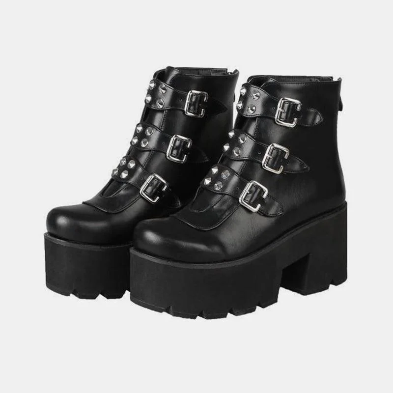 Rivet Ankle Boots