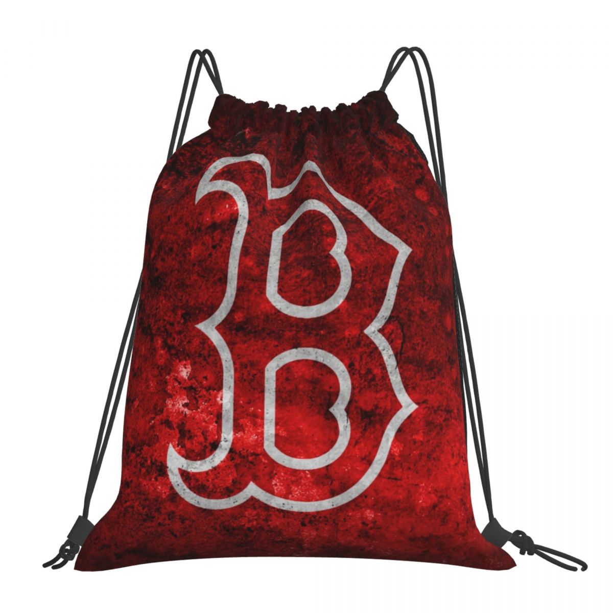 Boston Red Sox B Logo Unisex Drawstring Backpack Bag Travel Sackpack