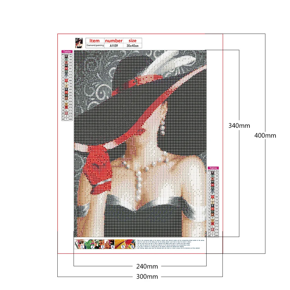 Diamond Painting - Full Round Drill - Elegant Lady(30*40cm)