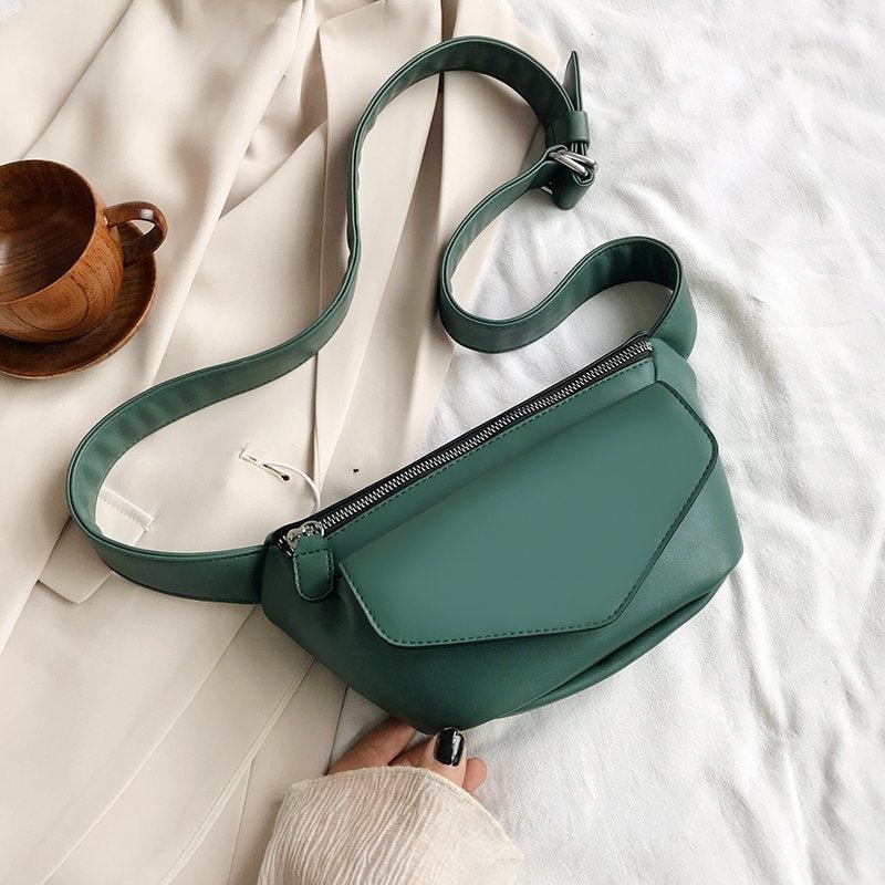 Casual Waist Bags For Women Leather Shoulder Bag Travel Small Chest Bag Women Fanny Pack Belt Purses Female Bolsos Solid Color