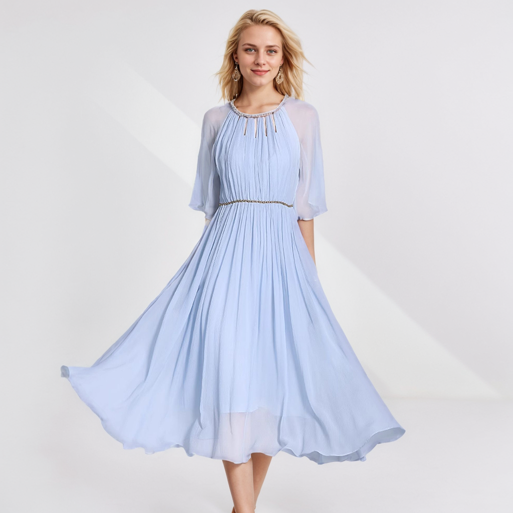 Mulberry Silk Dress Chic Wedding Guest Style REAL SILK LIFE