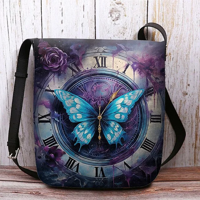 Style & Comfort for Mature Women Women's Butterfly Print Crossbody Bags Shoulder Bags