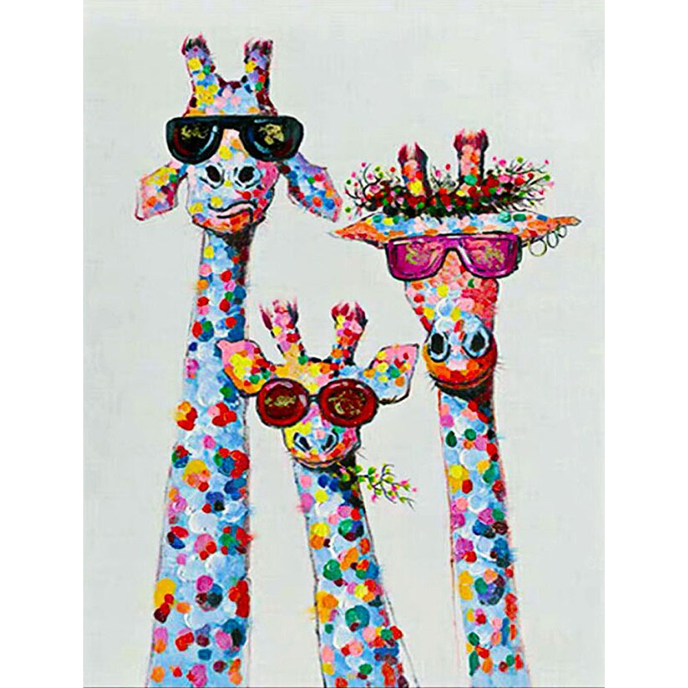 Giraffe Family - Square Drill Diamond Painting - 40*50CM, 501 Original