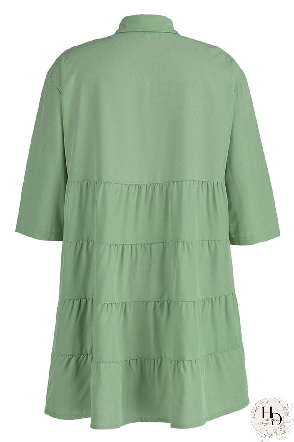 Black Casual Solid Patchwork Buckle Turndown Collar A Line Dresses