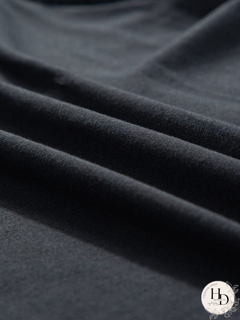 Elegant Black Lace Detail Pointelle Half Sleeve Tee