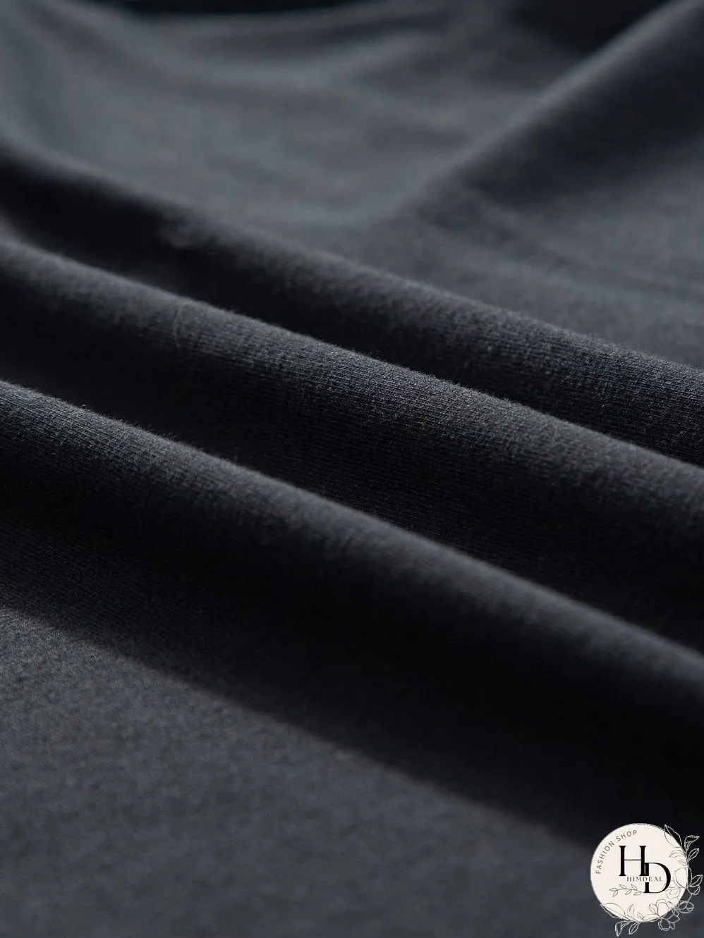 Elegant Black Lace Detail Pointelle Half Sleeve Tee