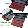 AMK RC Trailer, 1/10 Scale Trailer, Metal 1/10 RC Trailer with RC Trailer Hook Coupler and 1/10 RC Kinetic Winch Strap for 1/10 RC Crawler SCX10 TRX6 Redcat GEN8 TRX4 Upgrades