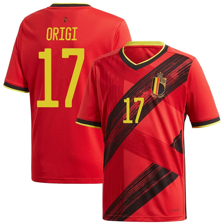 Belgien Divock Origi 17 Home Trikot EM 2020-2022 WM