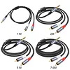 3.5mm To RCA Cable Nylon Braided 3.5mm 1/8 Inch Male TRS To 2 RCA Y Splitter Cable for Smartphones MP3 Tablets Speakers HDTV