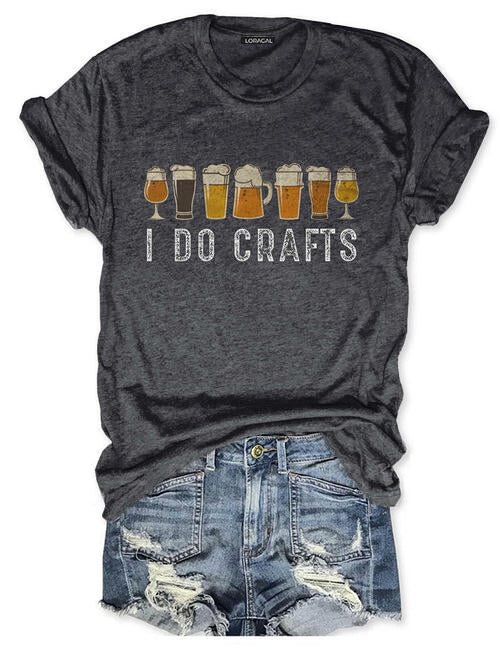 LORAGAL Unisex I Do Crafts T-Shirt