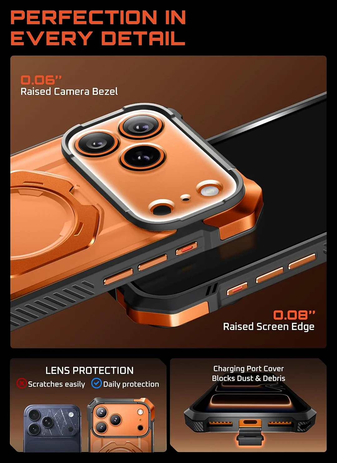 Compatible with iPhone 17 Pro Max Case with Kickstand (Unicorn Beetle Grip), [Camera Control Cover] [MagSafe Compatible] [Military-Grade Drop Protection] Heavy Duty Magnetic Phone Case