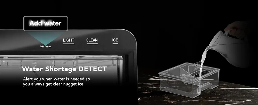 【Super Brand Day】EUHOMY Nugget Ice Maker Countertop, 35Lbs/24H&44Lbs/24H Pebble Ice Maker Machine, Self-Cleaning Pellet Ice Machine with Ice Scoop&basket, Sonic Countertop Ice Machine for Home/Kitchen/Office(Black) 【Super Brand Day】EUHOMY Nugget Ice Maker Countertop, 35Lbs/24H&44Lbs/24H Pebble Ice Maker Machine, Self-Cleaning Pellet Ice Machine with Ice Scoop&basket, Sonic Countertop Ice Machine for Home/Kitchen/Office(Black)