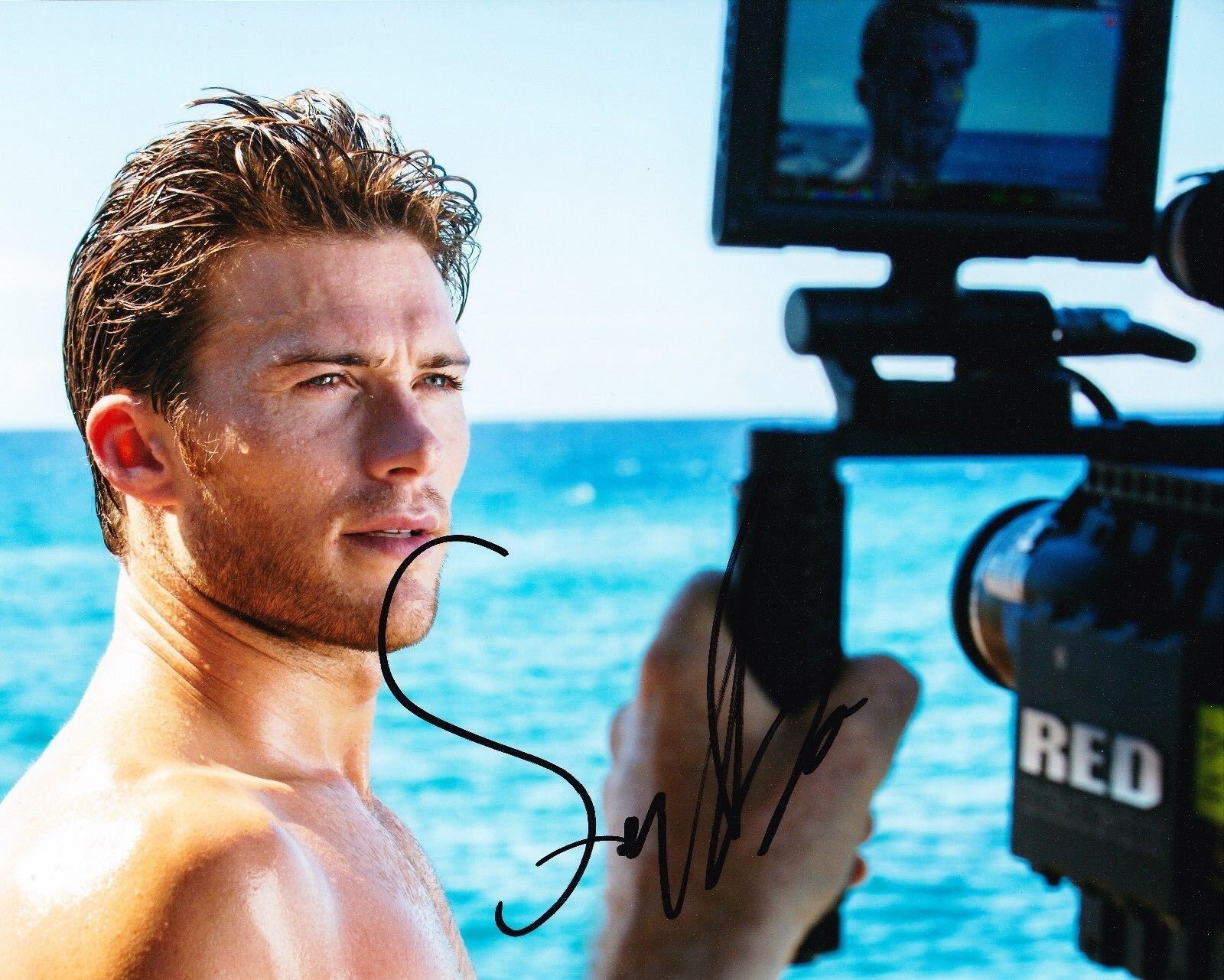 Scott EASTWOOD SIGNED 10X8 Photo Poster painting GENUINE SIGNATURE AFTAL COA (7474)