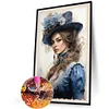 (40*60cm)Lady - Full Round Drill Diamond Painting