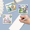 6Pcs anniversaire animal-bricolage carte de voeux