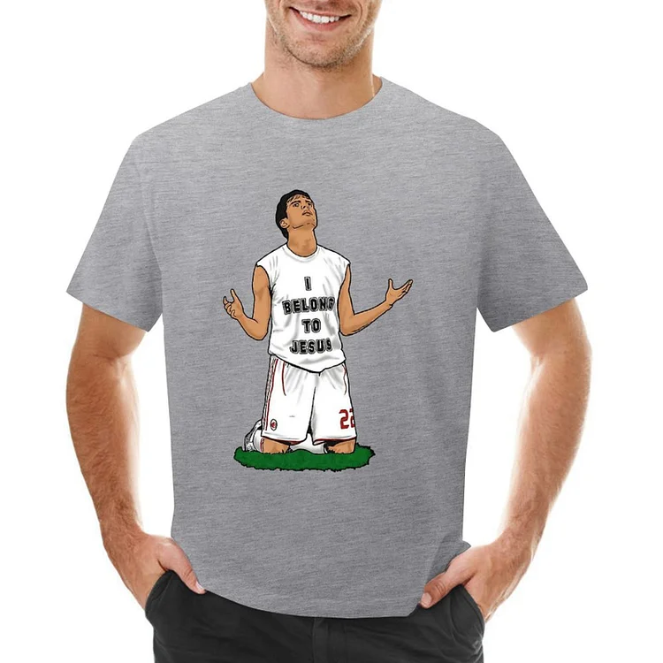 Ricardo Kaka Inspired Iconic I Belong to Jesus Moment 2007 Champions League Final Art Men's T-shirt