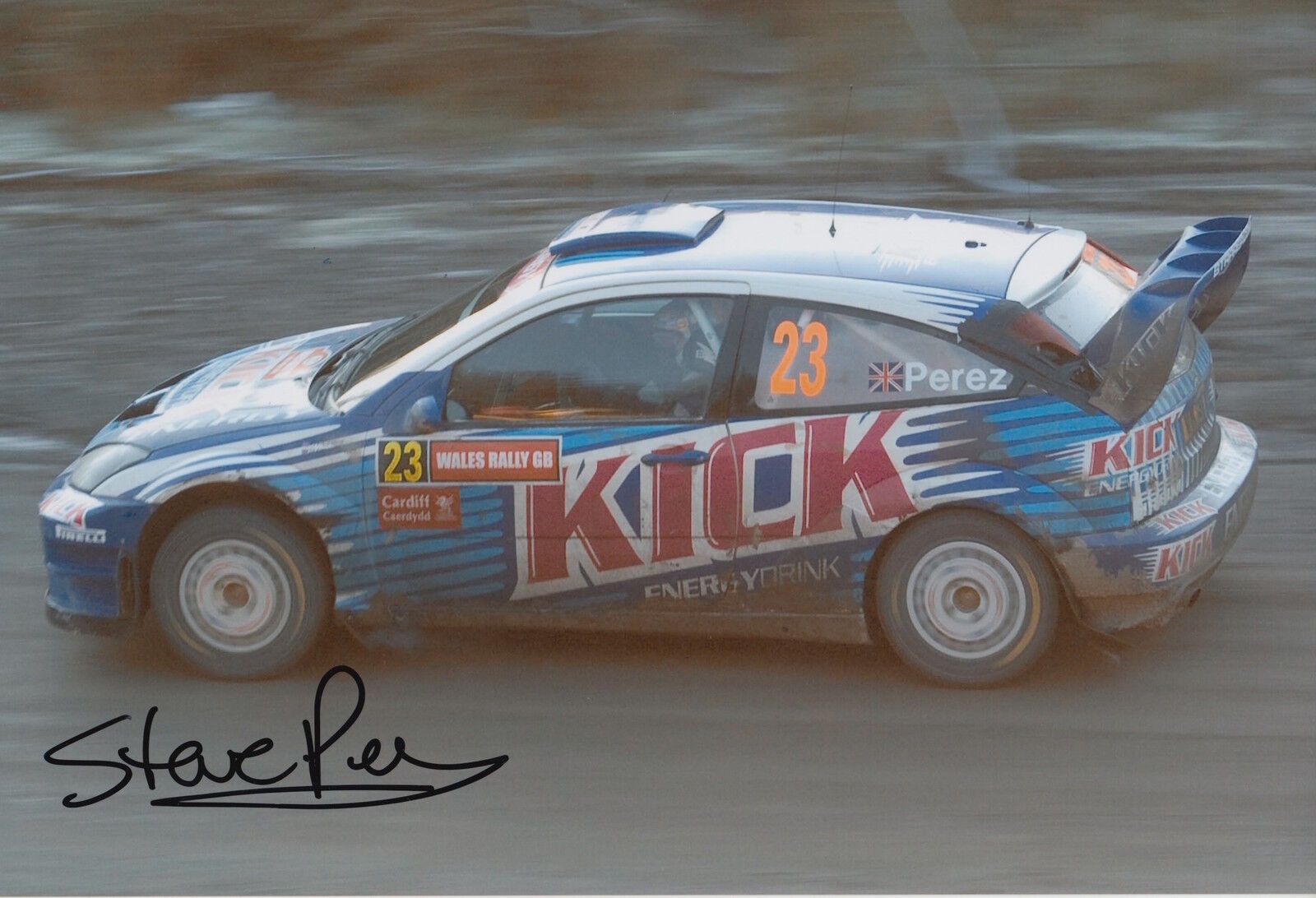 Steve Perez Hand Signed 12x8 Photo Poster painting Rally 2.