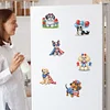 6Pcs Acryl Hunde - 5d DIY Handwerk Aufkleber Magnet