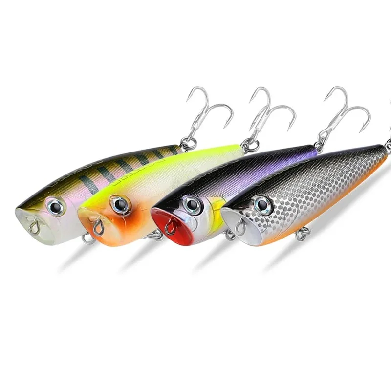 ASINIA Best price 4pcs each set 60mm 7g topwater professional fishing tackle Retail qulity fishing lure for pike and bass