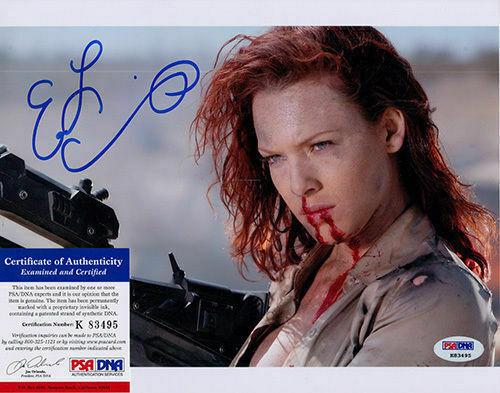 Erin Cummings as Hel signed Bitch Slap 8x10 autographed Photo Poster painting PSA COA