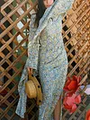 Vintage Colorful Printed Maxi Dress
