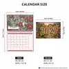 2027 New DIY Diamond Painting Gnome Wall Calendar Kit 12-Month Flip Calendar Design Home Decor