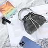Clutch Abendtasche Luxus Damen Kleine Umh&auml;ngetasche Kupplung f&uuml;r Zeremonie Hochzeit/Party/Abschlussball Box Taschen aus Strass handgefertigt