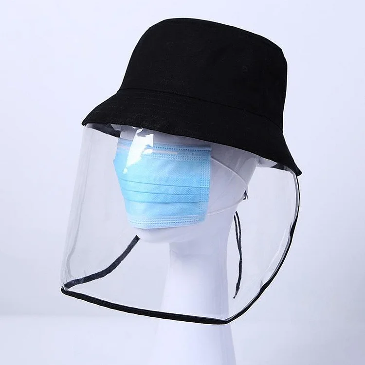 Fisherman Protective Hat Baseball Cap Transparent Protection Mask