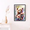 (40*60cm)Flower Bear - Full Round Drill Diamond Painting