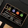Starry Sky Glass Fountain Dip Pen Stationery English Calligraphy Pen Gift
