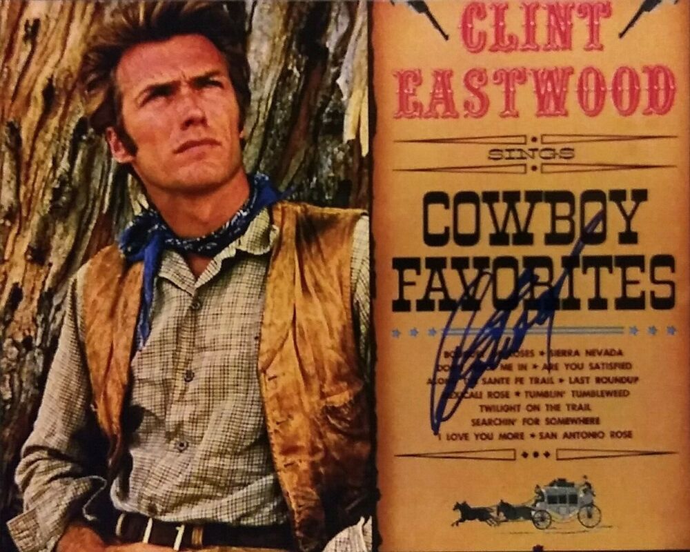 Clint Eastwood signed 8x10