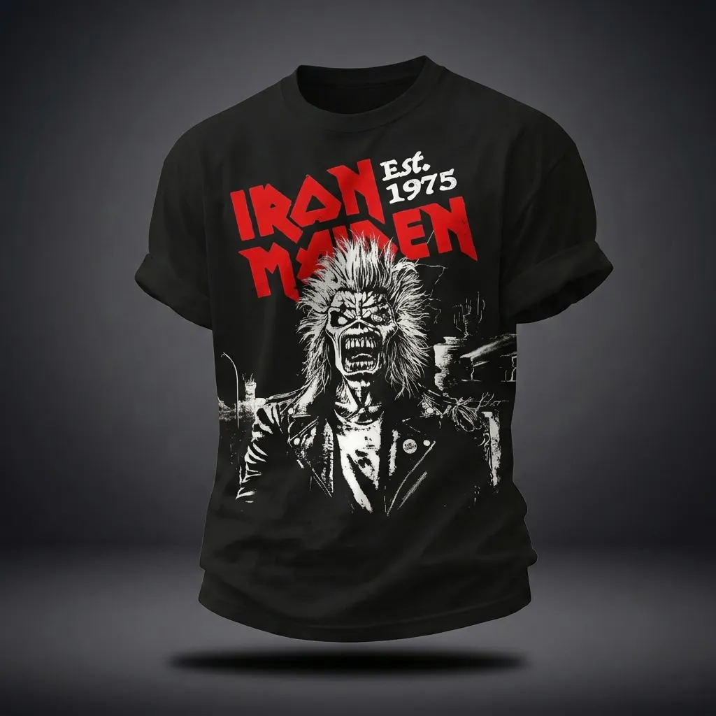 Unisex Vintage Rock   Graphic Print T-Shirt