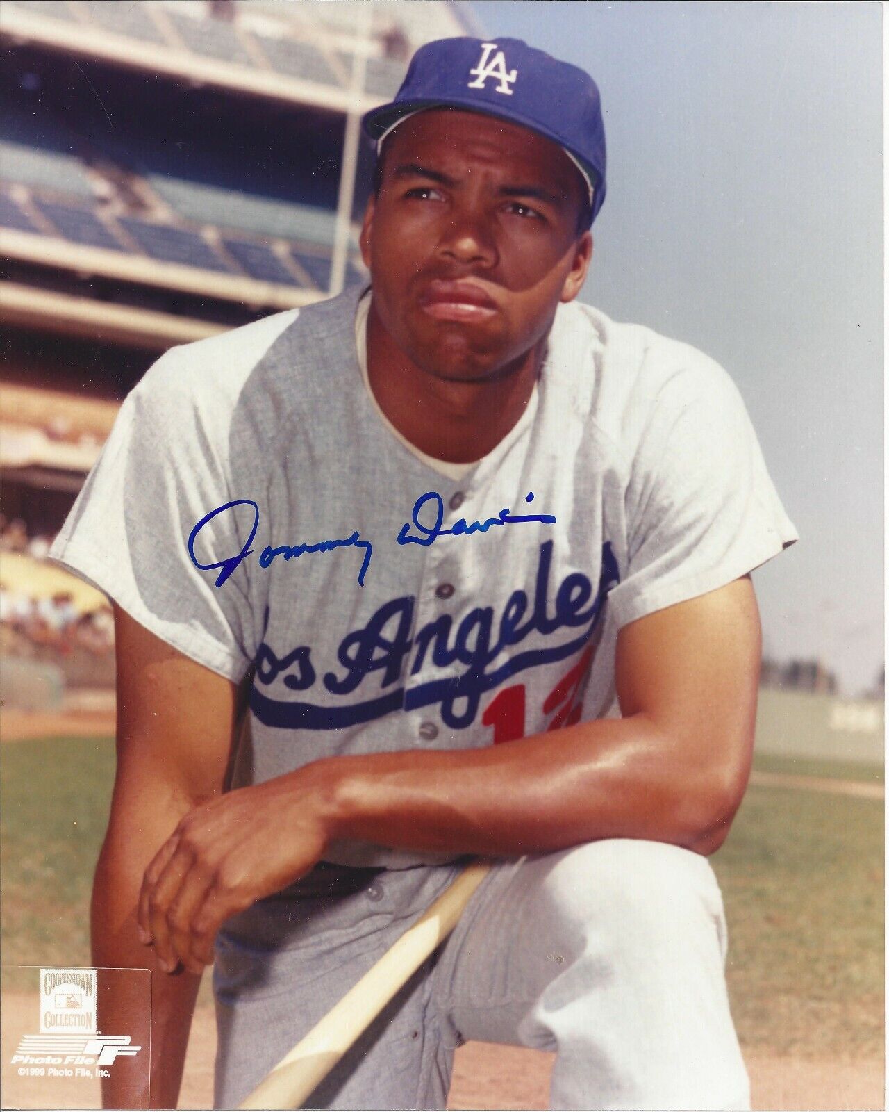 Tommy Davis Autographed 8x10 Los Angeles DodgersB459