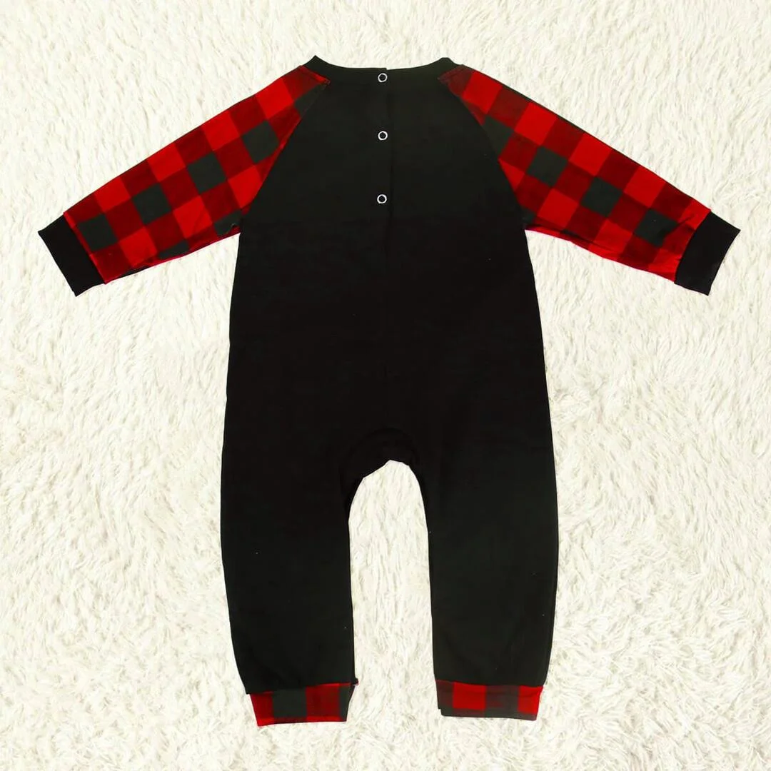 "The Year Of The Lockdown" 2021 Print Family Matching Pajamas Sets - Black