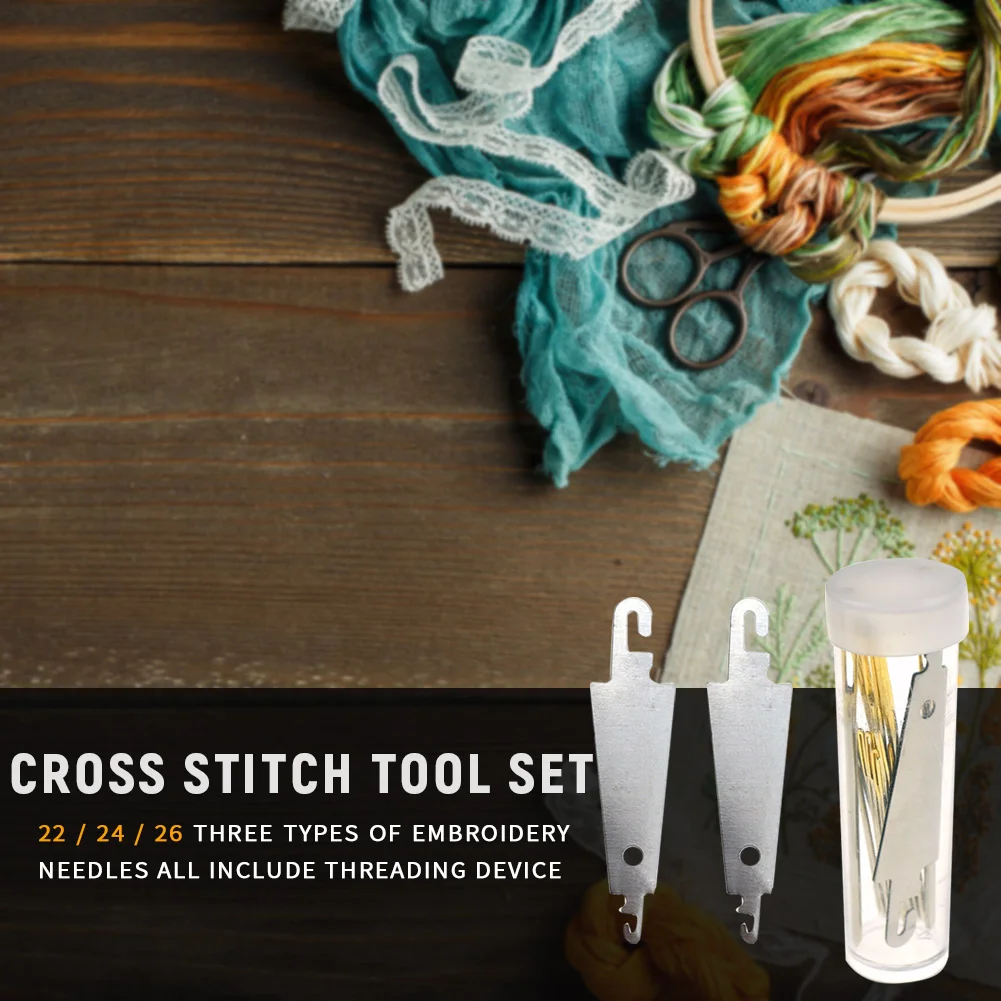 30pcs Cross Stitch Sewing Needle Threading Device DIY Tool Needle Threader