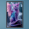 Diamond Painting-DIY Full Round Drill Cat Dragon（30*50CM)